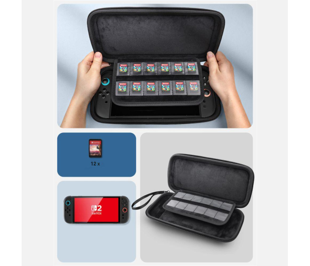 Supcase Carrying Mini Nintendo Switch 2 Black - 1346106 - zdjęcie 2
